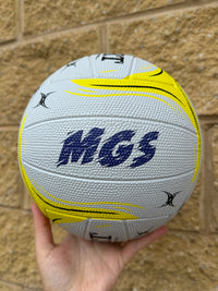 Load image into Gallery viewer, Personalised Gilbert Phoenix Netball White and Yellow (SIZE 4)
