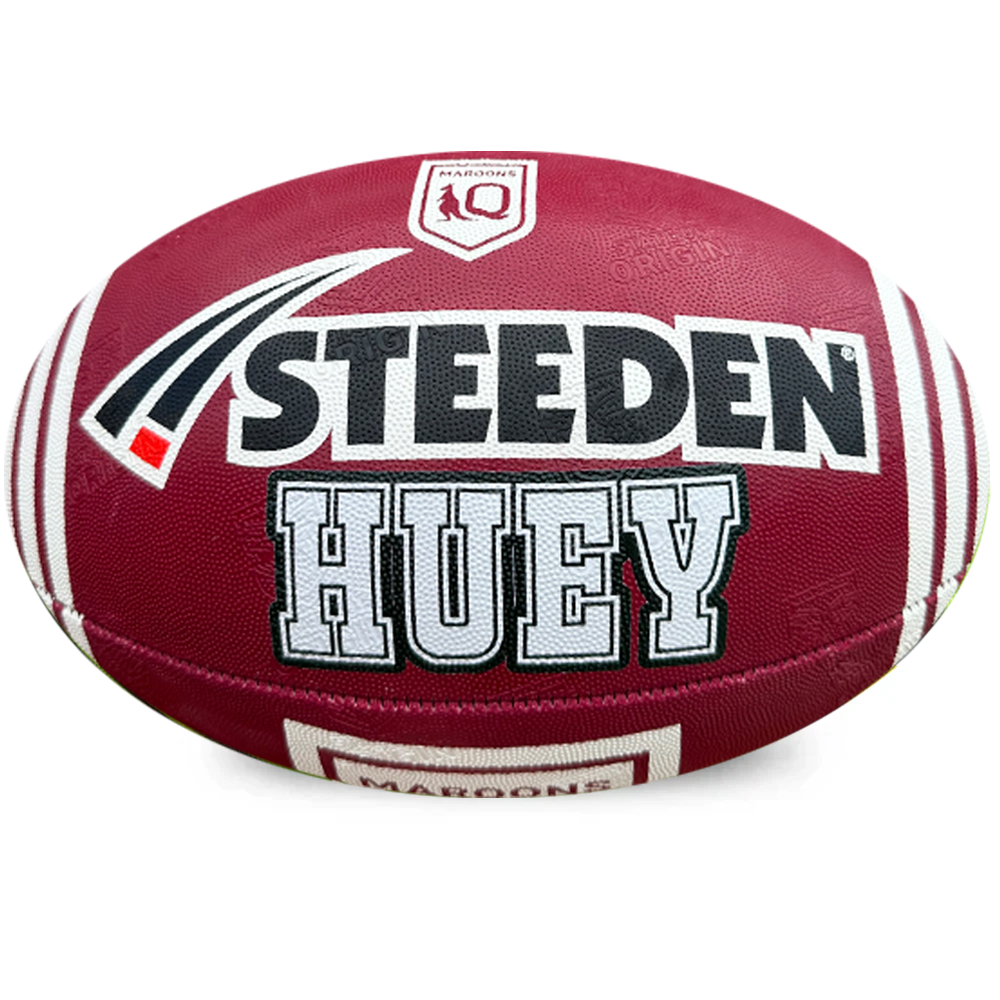 Personalised QLD Maroons State Of Origin Official NRL Ball (Size 5, 11 inch Mini)