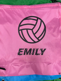 Load image into Gallery viewer, Personalised Netball Drawstring Bag
