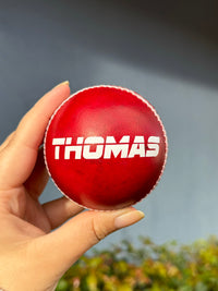 Load image into Gallery viewer, Personalised Red Cricket Ball
