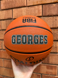 Load image into Gallery viewer, Personalised Spalding Rubber Basketball (Size 4) TF-150
