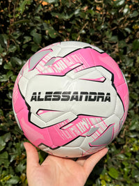 Load image into Gallery viewer, Personalised Mi-Ball Pink Soccer Ball (Size 3, 4, 5)
