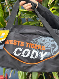 Load image into Gallery viewer, Personalised Wests Tigers Official NRL Sports Bag
