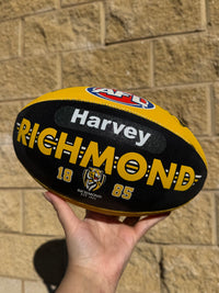 Load image into Gallery viewer, Personalised AFL Official Richmond Tigers Club Football (Size 5)
