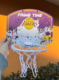 Load image into Gallery viewer, Personalised Wilson NBA Team Mini Basketball Hoop (LA Lakers)
