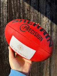 Load image into Gallery viewer, Personalised Sherrin Red AFL Precision football (size 5)
