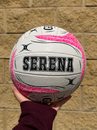 Load image into Gallery viewer, Personalised Gilbert 2026 White Spectra Netball (SIZE 4, 5)
