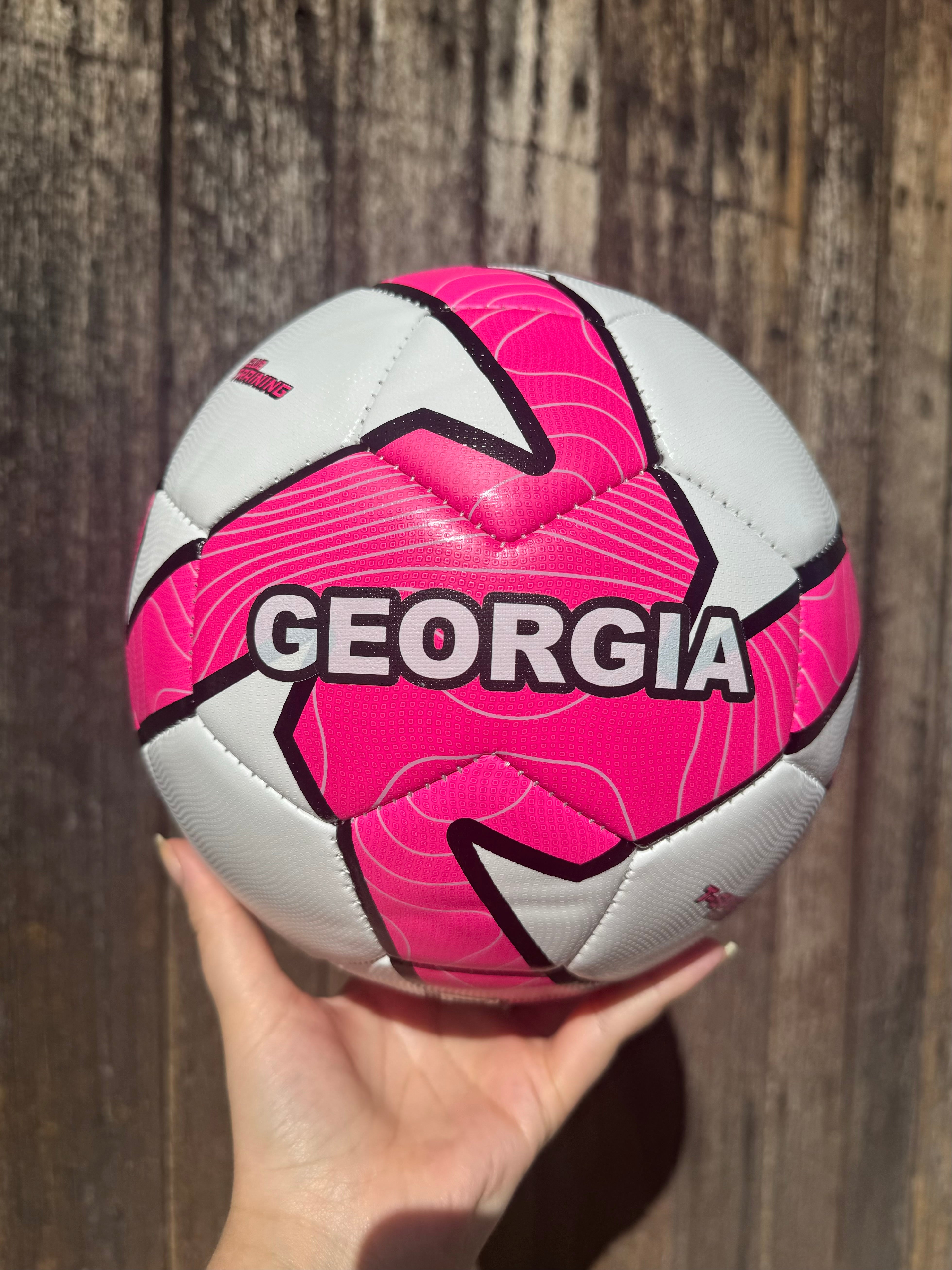 Personalised Deploy Pink Soccer Ball (Size 3, 4, 5)