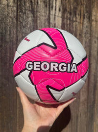 Load image into Gallery viewer, Personalised Deploy Pink Soccer Ball (Size 3, 4, 5)

