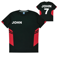 Load image into Gallery viewer, Personalised Black and Red Training Jersey - Kids
