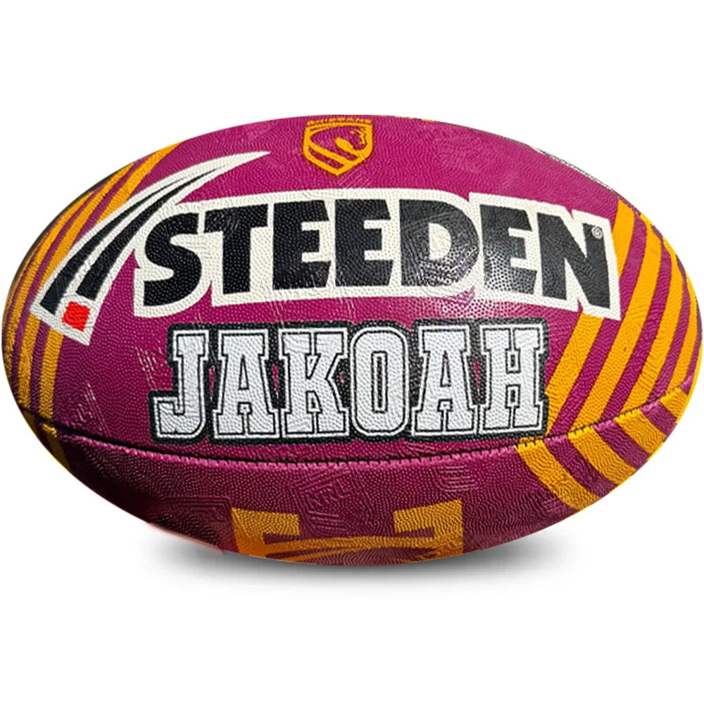 Personalised Brisbane Broncos Official NRL Ball (Size 5)