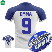 Load image into Gallery viewer, Personalised Canterbury Bulldogs Supporter Bundle (Official Jersey + Ball Pack)
