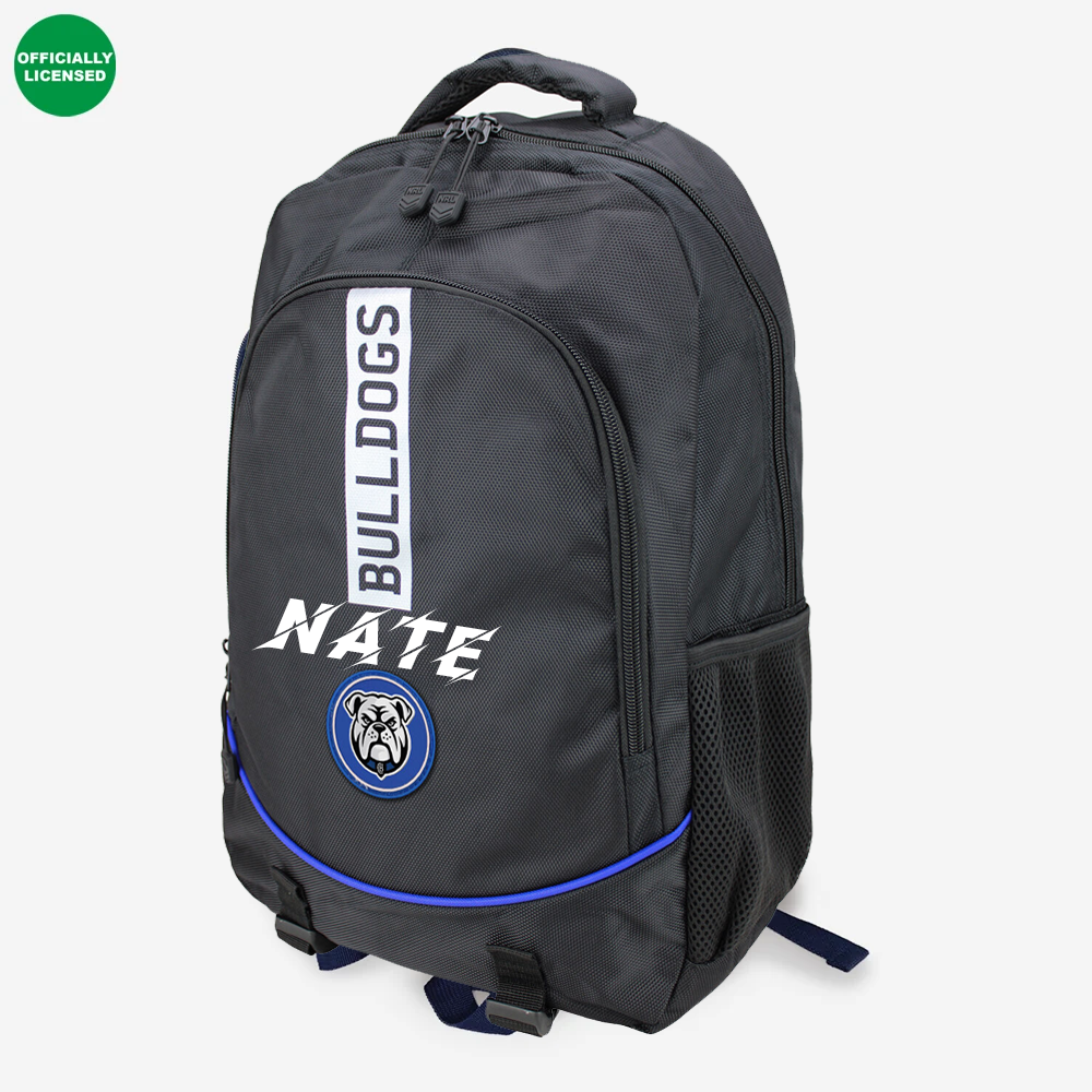 Personalised Canterbury Bulldogs Official NRL Backpack
