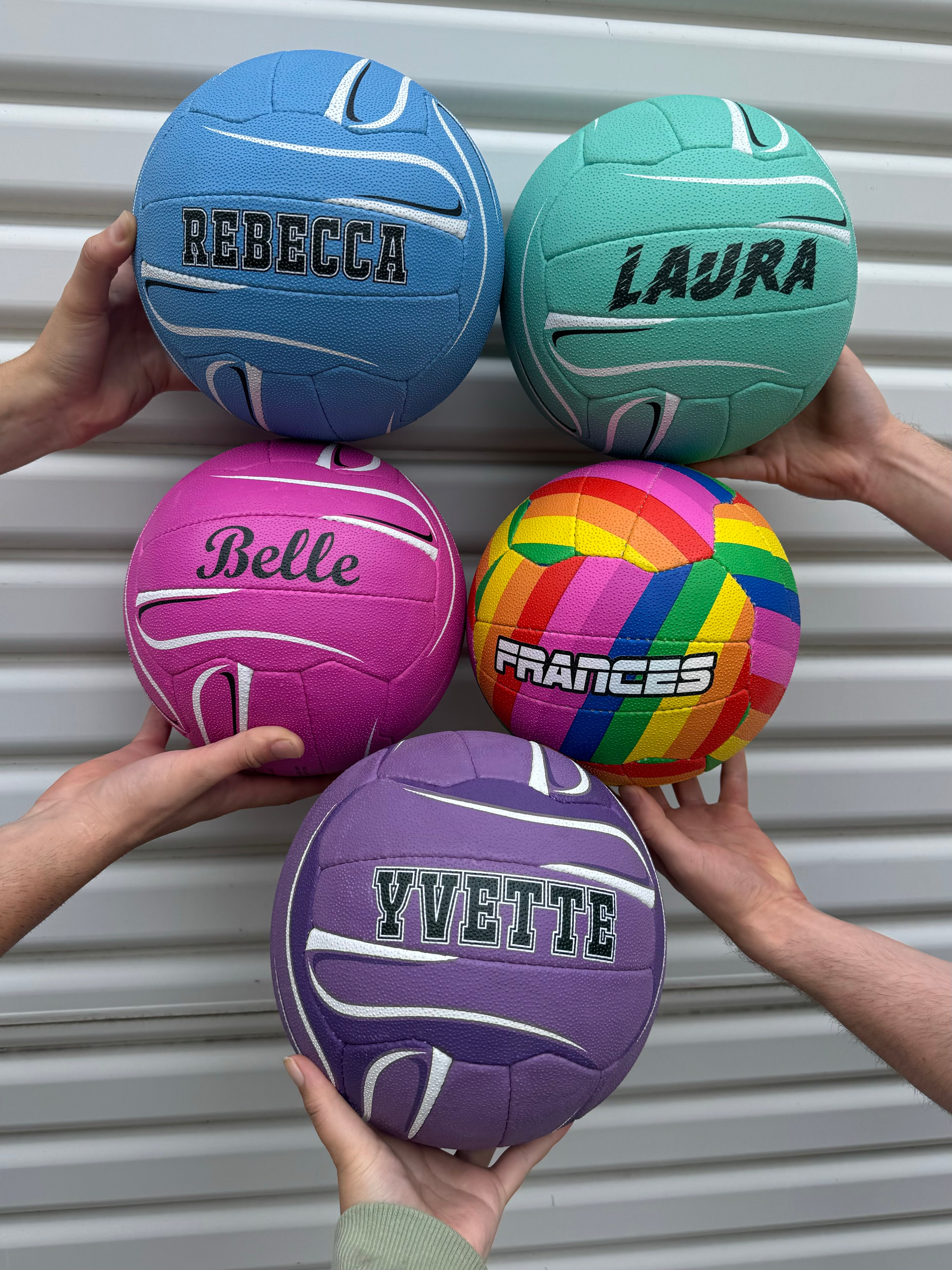 Personalised Mi-Ball Envision Purple Netball (SIZE 4, 5)