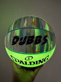Load image into Gallery viewer, Personalised Spalding Pastel Marble Glow Basketball (Size 5, 6)
