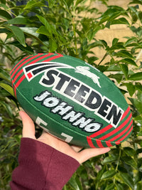 Load image into Gallery viewer, Personalised South Sydney Rabbitohs Official NRL Ball (11inch mini ball)
