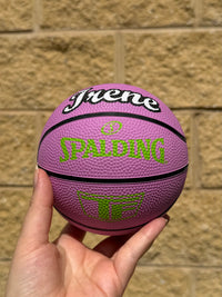 Load image into Gallery viewer, Personalised Mini Pink Spalding Basketball (Size 1)
