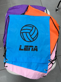 Load image into Gallery viewer, Personalised Netball Drawstring Bag
