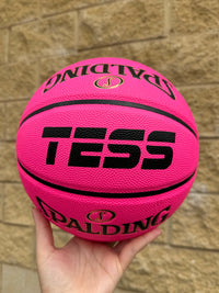 Load image into Gallery viewer, Personalised Pink Composite Leather Spalding Basketball (Size 6)
