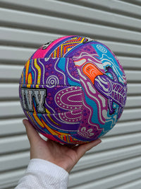 Load image into Gallery viewer, Personalised Gilbert 2026 Indigenous First Nations Supporter Netball (SIZE 5)
