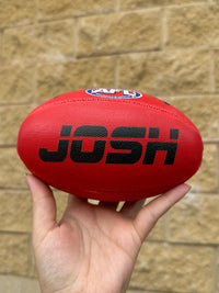 Load image into Gallery viewer, Personalised Sherrin AFL Red Mini Football (Mini Size)
