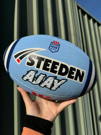 Load image into Gallery viewer, Personalised NSW Blues State Of Origin Official NRL Ball (Size 5)
