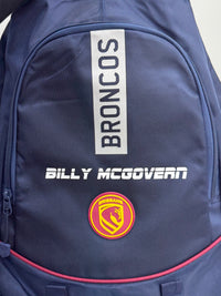 Load image into Gallery viewer, Personalised Brisbane Broncos Official NRL Backpack
