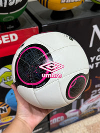 Load image into Gallery viewer, Personalised White/Black Umbro Swerve Soccer Ball (SIZE 3, 4, 5)
