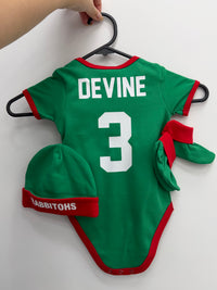 Load image into Gallery viewer, Personalised South Sydney Rabbitohs NRL Lullaby 3pc Baby Gift Set
