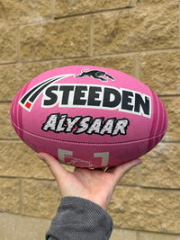 Load image into Gallery viewer, Personalised Limited Edition Penrith Panthers Official NRL Ball (Size 5)
