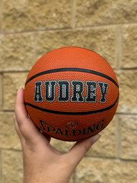 Load image into Gallery viewer, Personalised Mini Spalding Basketball (Size 1 &amp; 3)
