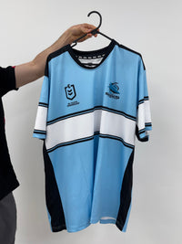 Load image into Gallery viewer, Personalised Cronulla Sharks NRL Jersey
