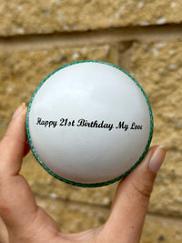 Load image into Gallery viewer, Personalised White Cricket Ball
