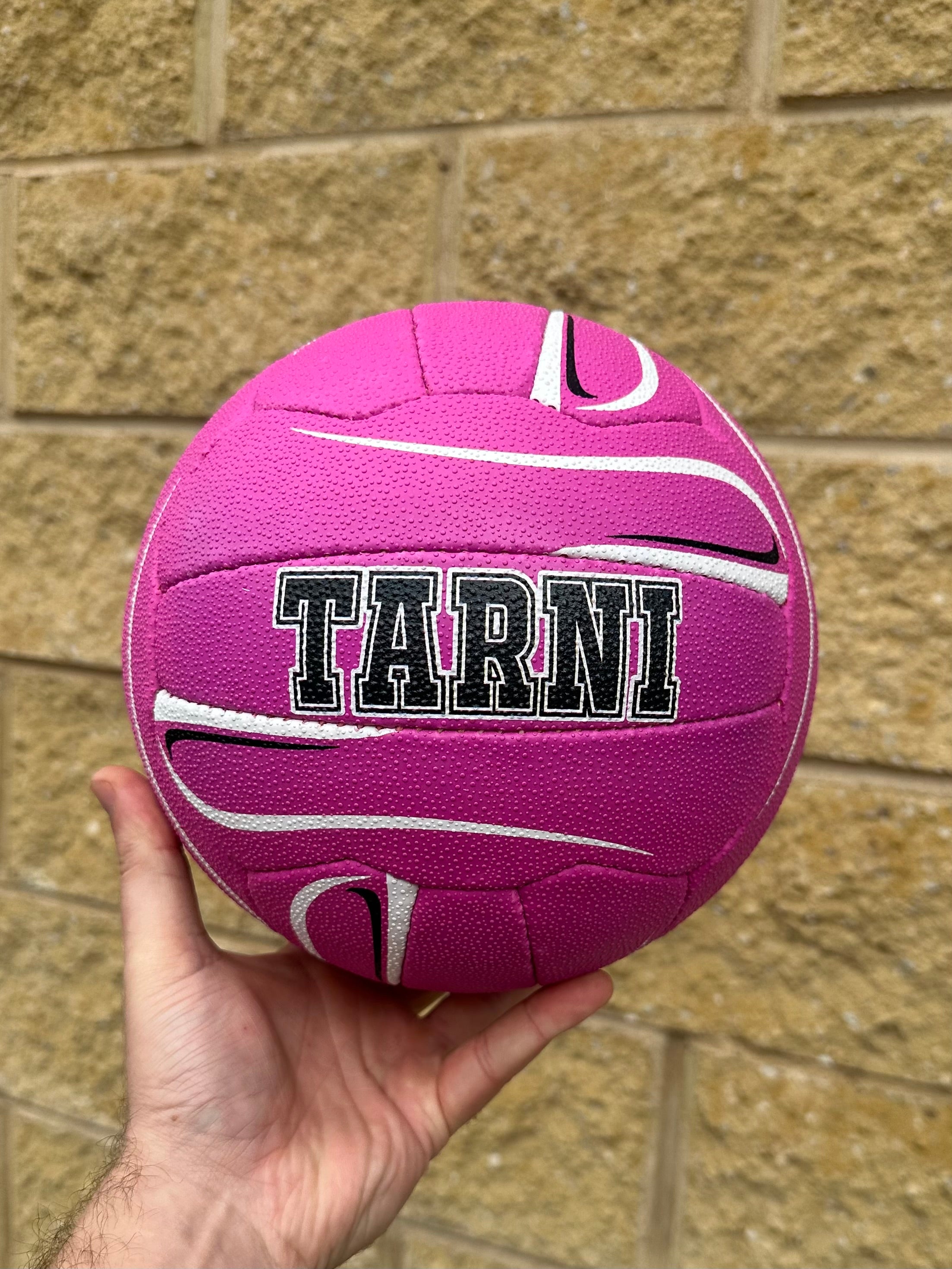 Personalised Mi-Ball Envision Pink Netball (SIZE 4, 5)