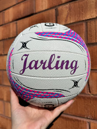 Load image into Gallery viewer, Personalised Gilbert White Spectra Netball (SIZE 4, 5)
