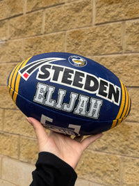 Load image into Gallery viewer, Personalised Limited Edition Parramatta Eels Official NRL Ball (Size 5)
