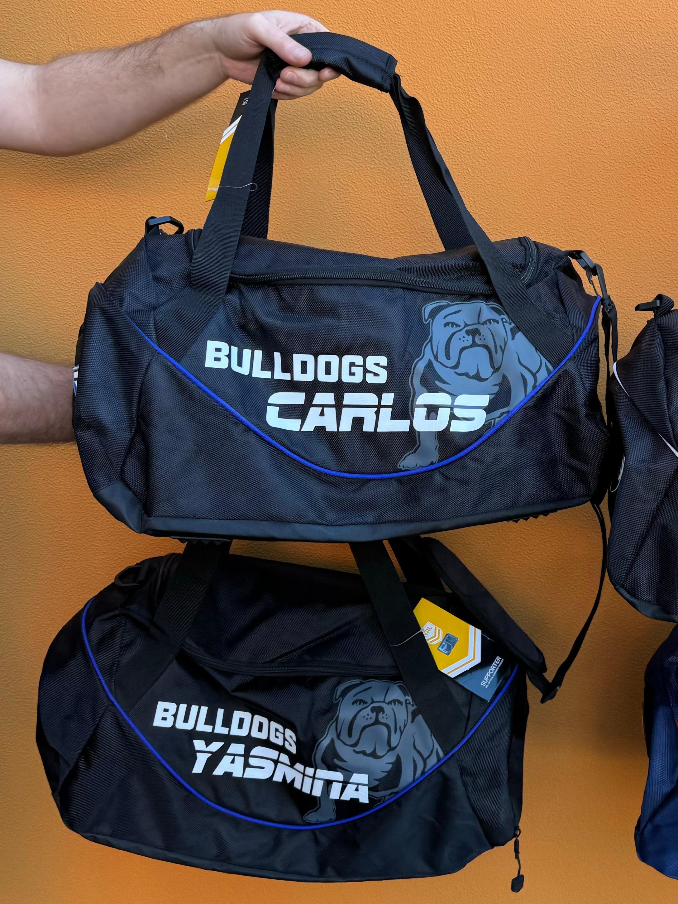 Personalised Canterbury Bulldogs Official NRL Sports Bag