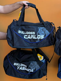 Load image into Gallery viewer, Personalised Canterbury Bulldogs Official NRL Sports Bag
