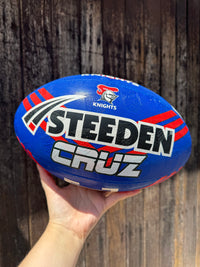 Load image into Gallery viewer, Personalised Newcastle Knights Official NRL Ball (Size 5)
