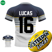 Load image into Gallery viewer, Personalised North QLD Cowboys Supporter Bundle (Official Jersey + Ball Pack)
