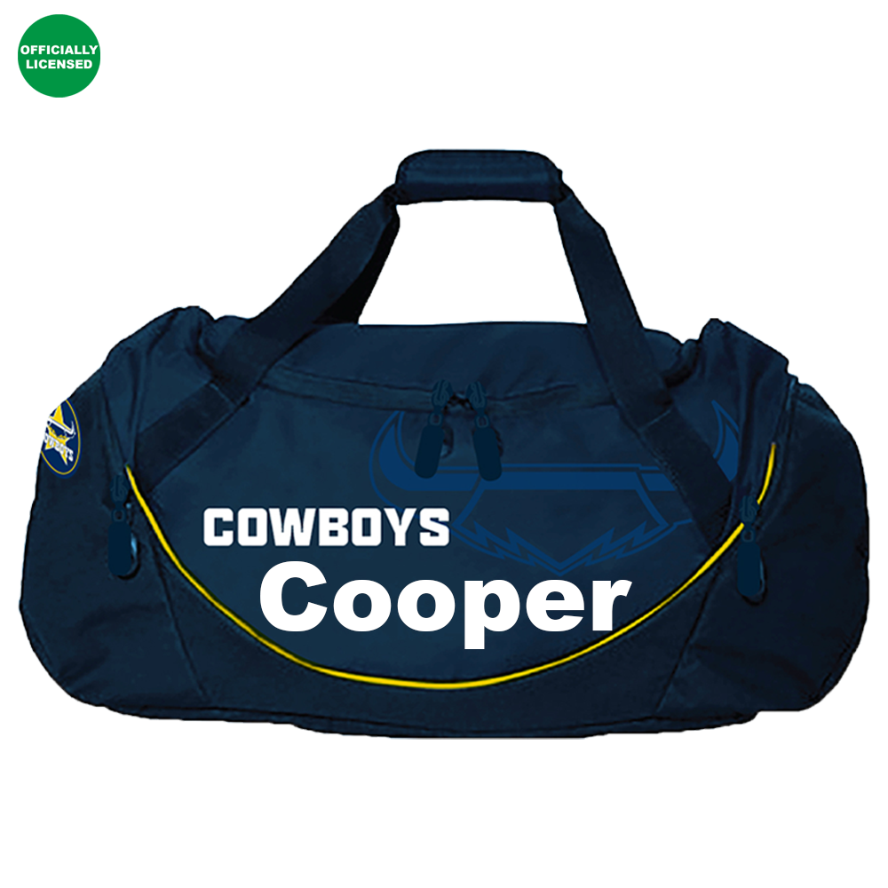 Personalised North QLD Cowboys Official NRL Sports Bag