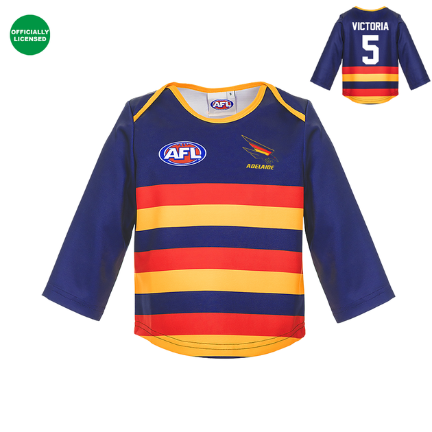 Personalised Adelaide Crows AFL Toddler Guernsey PRE ORDER JANUARY DEL ...