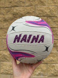 Load image into Gallery viewer, Personalised Gilbert White Eclipse M500 Netball (SIZE 4)
