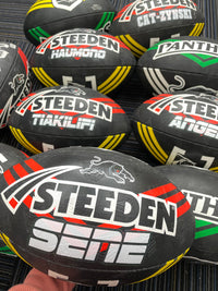 Load image into Gallery viewer, Personalised Penrith Panthers Official NRL Ball (Size 5)
