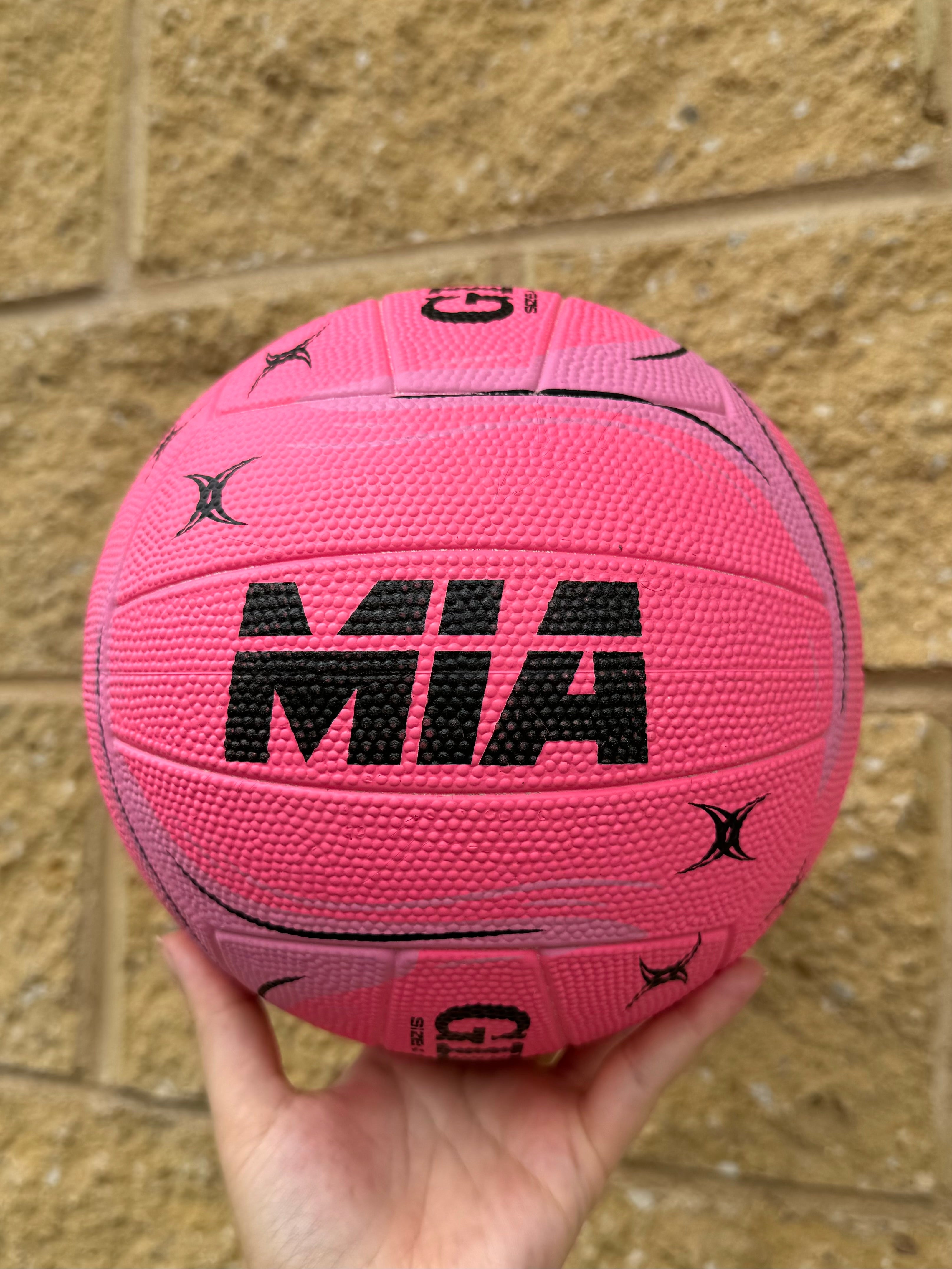 Personalised Gilbert Phoenix Netball Pink (SIZE 4, 5)