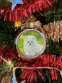 Load image into Gallery viewer, Personalised Silver Christmas Bauble
