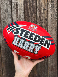 Load image into Gallery viewer, Personalised Sydney Roosters Official NRL Ball (Size 5)

