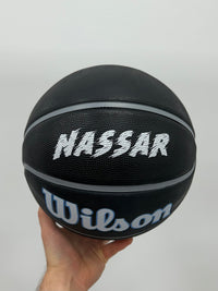 Load image into Gallery viewer, Personalised Wilson BNSW Black Rubber Basketball (Size 5, 6 &amp; 7)
