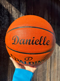 Load image into Gallery viewer, Personalised Spalding TF-500 Composite Leather Basketball (Size 5, 6, 7)
