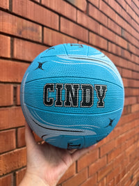Load image into Gallery viewer, Personalised Gilbert Phoenix Netball Blue (SIZE 5)
